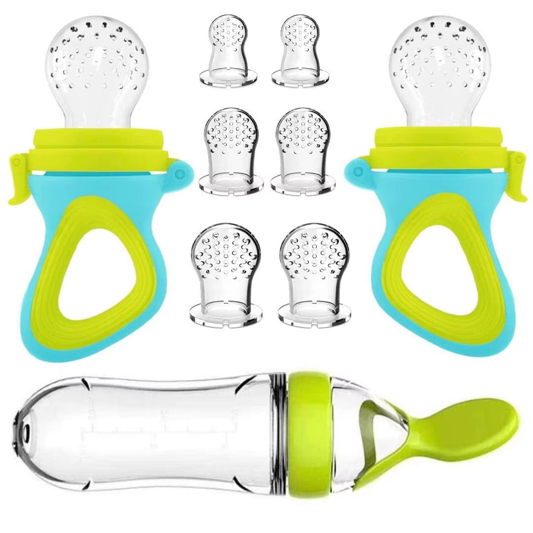 Revolutionary Silicone Squeezing Feeding Bottle Cup - Perfect for Newborns and Infants! Training Spoon for Cereal and Food Supplements