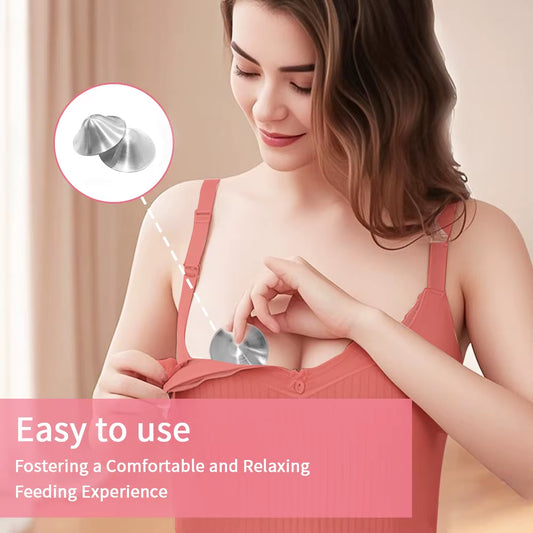 The Ultimate Silvering Nursing Cups - Tri-Laminate Silver Nipple Shields for Soothing Breastfeeding Comfort and Healing